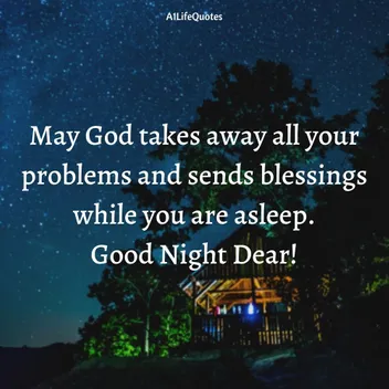 good night prayer wishes for her